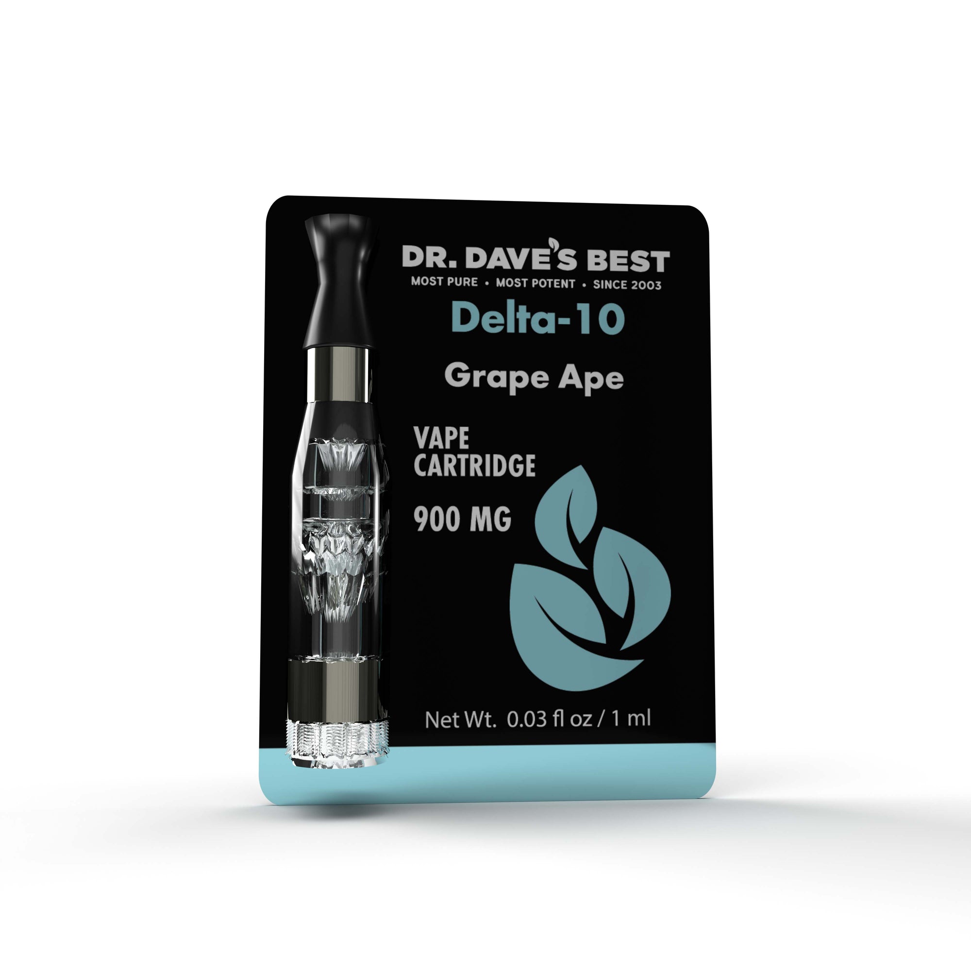 Dr. Dave's Best Delta-10 Vape Cartridge 900mg (Grape Ape Flavor)